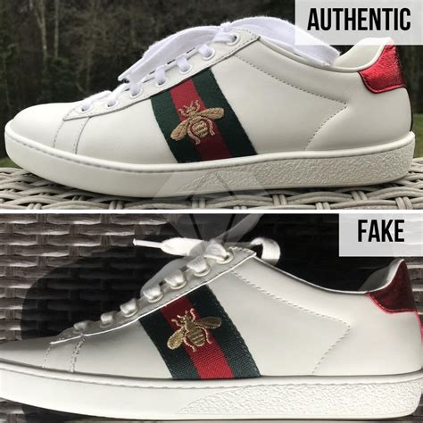 gucci bee shoes fake vs real|gucci ace shoes authentic.